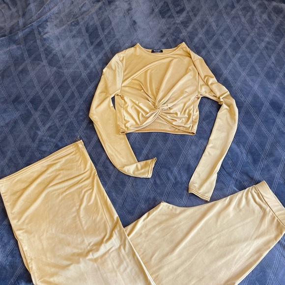 Yellow Nastygal Top and Pants Set - Picture 4 of 7